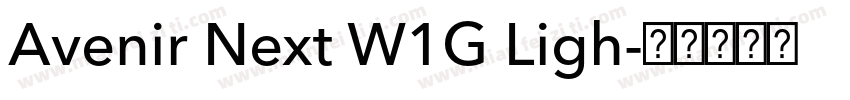 Avenir Next W1G Ligh字体转换